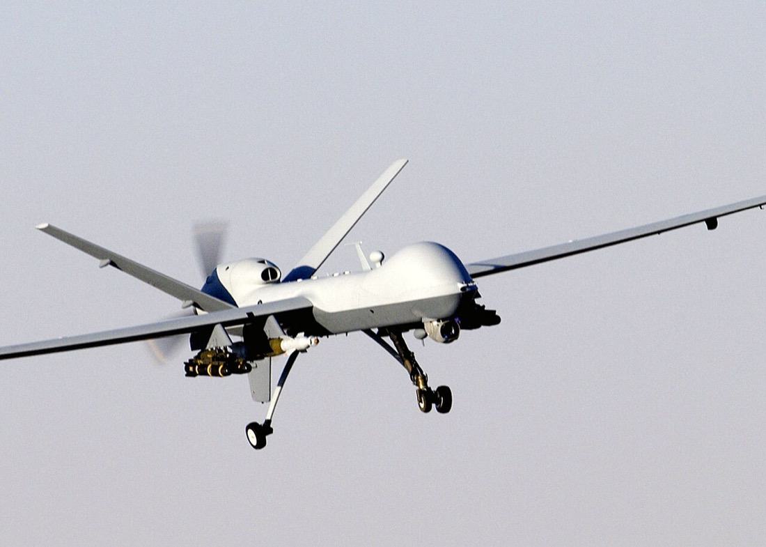 Military MQ-9 Reaper UAV in flight